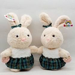 عروسک خرگوش لباسدار (25سانتی)